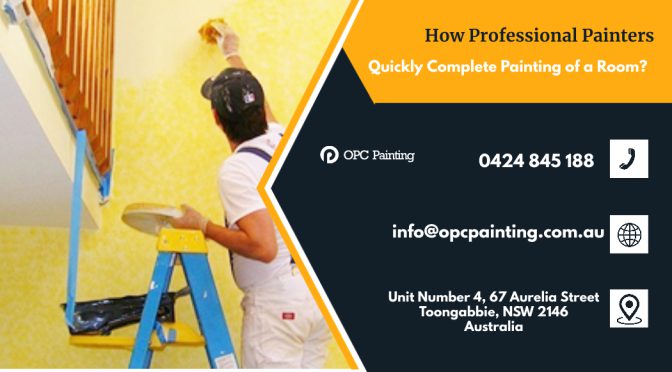 How Professional Painters Quickly Complete Painting of a Room?